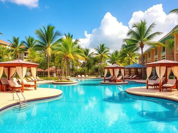 Resort entrance in Providenciales